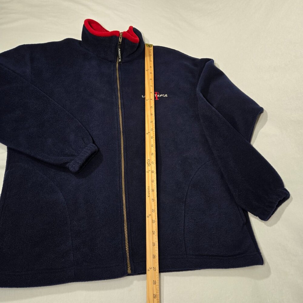 U.S.A. Vintage ANDY'S Blue "LAKE TAHOE" Full-Zip Fleece Jacket OVERSIZED Size M. - Picture 15 of 17